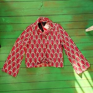 Stylish Pink Patterned Women's Shirt Size Xs NWTO